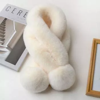 Winter Women s Versatile Rabbit Hair Scarf Korean Version Scarf Winter Warm Scarf