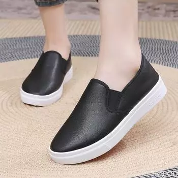 Winter Women s Warm and Waterproof PU Work Cotton Shoes Versatile One Foot Casual Flat Bottom Anti Slip Vulcanized Board Shoes 36