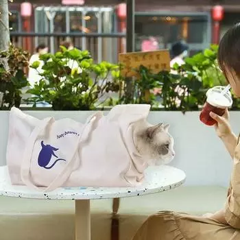 Wintique Легкая переносная сумка для кошек на прогулку, корейский шампунь для домашних животных