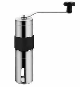 Winwintech Новая большая емкость 30 г Мини ручная кофемолка из нержавеющей стали для кофейных зерен Ручная портативная мельница с силиконовым чехлом