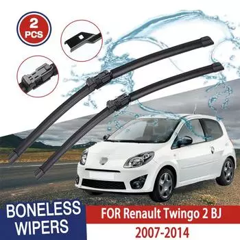 Wiper Blades For Renault Twingo 2 BJ 2007-2014 Front Windshield Clean Window Windscreen Auto Parts Car Rain Brushes 24 +16
