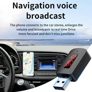Wireless 5.4 Fm Transmitter Car Adapter Fast Transmission Wireless Receiver Enhanced Audio Strong Signal Stability For Car Kits GERMANY