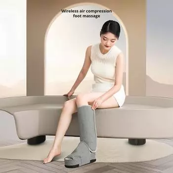 Беспроводной компрессионный массаж ног с помощью воздуха, горячий компресс, массаж голени расслабляет мышцы ног и снимает боль