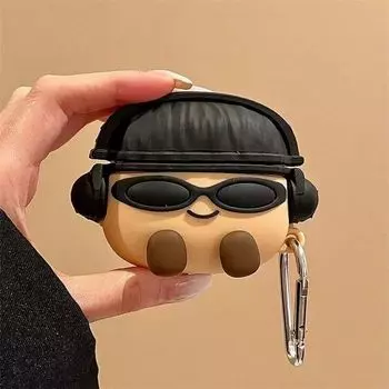 Wireless Bluetooth Headset Case Airpodspro/Second Generation Silicone Soft Case Three Generation Shatter-resistant Box Five Generation Men and Women Airpods Pro/Pro2 Neutral Sunglasses small potatoes