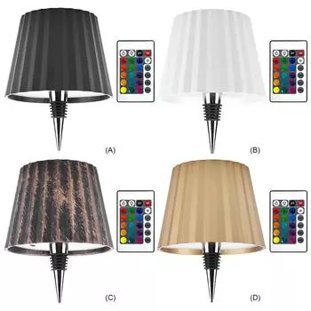 Wireless Bottle Lamp Rechargeable Wine Bottle Light Touch-Control Decorative Night Light for Any Bottle Bedroom Restaurant & Bar белый