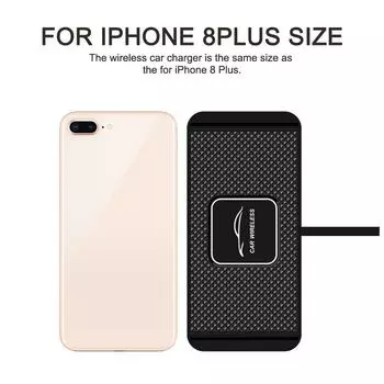 Wireless Car Charger Pad Silicone Anti-skid Cradle Dock for iPhone 14 13 X Fast Car Wireless Charging Stand Car Modification