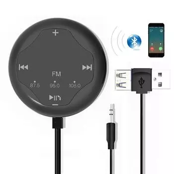 Wireless Car Mp3 Player Bluetooth 5.0 FM Transmitter 3.5mm AUX Audio Adapter with U disk Music Play USB for Power Q1P