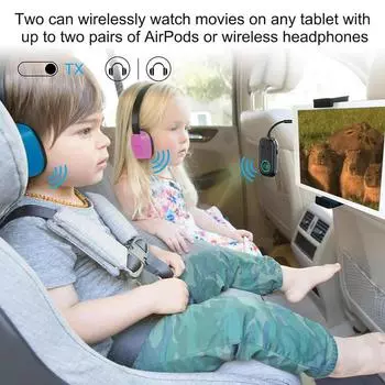 Wireless Car Transmitter 2-in-1 Wireless Adapter For Car Laptop Supports 2 Devices Auto-reconnect Home Stereo Receiver Adapter france