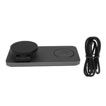 Wireless Charger Foldable Portable Versatile Magnetic Stand Charging Station for IOS Phone Watch Ear