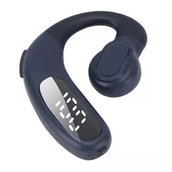 Wireless Earbud 180 degrees Rotating Waterproofing Stereo Sound Bluetooth 5.5 Air Conduction Headphone for синий