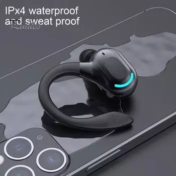 Wireless Earphone Ear-hook Long Standby Bluetooth-compatible 5.2 Universal Stereo Sports Headset for Mobile Phone чёрный