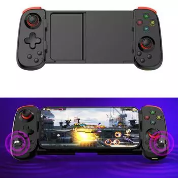 Беспроводной геймпад Bluetooth игровой контроллер, эргономичный беспроводной игровой джойстик, подходящий для смартфонов, планшетов, ТВ-боксов белый