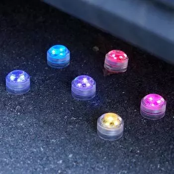 Wireless LED Car Interior Ambient Light Remote Control Decoration Auto Roof Foot Atmosphere Lamp With Battery Colorful