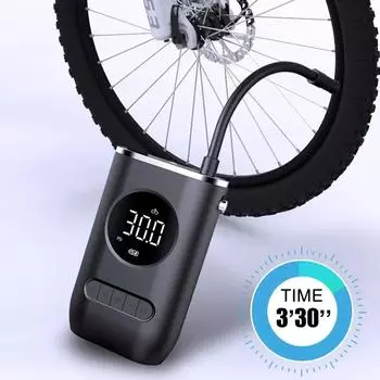 Wireless Motorcycle Air Pump Electric Air Compressor Self Propelled Tire Pump Handheld Wireless Digital Display Charging Pump