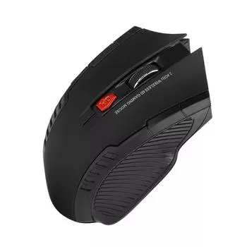 Wireless Mouse 2.4G 3 Levels Adjustable Optical Computer External Device with USB ReceiverBlack чёрный