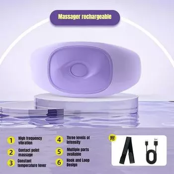 Wireless Waist Abdomen Vibration Massager Hot Compress Lazy Body shaping Massager Warm Abdomen fat Shaping Vibration Massage