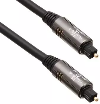 WiseTech AUDIOTRAK Glass Black II plus оптический цифровой кабель 3.0м чёрный