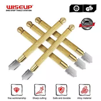 WISEUP 1 шт., профессиональный стеклорез 3-12 мм, противоскользящая ручка из сплава, ручные инструменты, подача масла, портативная бытовая резка стекла China