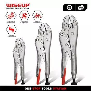 WISEUP 5/7/10 дюймов плоскогубцы с изогнутыми губками, набор регулируемых плоскогубцев для сантехники, механического обслуживания автомобиля, домашние ручные инструменты 7 Inch белый