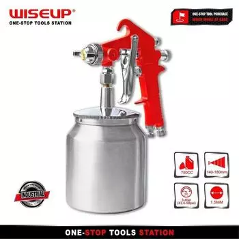 WISEUP Professional пневматический аэрограф 1,5 мм сопло краскопульт высокого качества 750 мл распылитель для покраски автомобиля пневматические инструменты красный