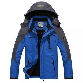 Wish Outdoor Jacket Men s Large Size Plus Velvet Mountaineering Jacket Windproof Jacket warm Thicked Cotton Jacket for Men M
