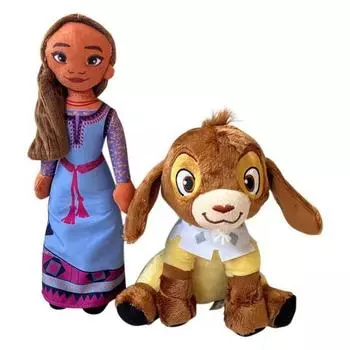 Wish Star Wish Princess Asha Мягкая кукла Goat Little Wa Movie Периферийная игрушка кукла 20-30cm