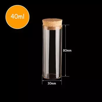 Бутылка желаний 15-60 мл пустая банка для образцов подвески своими руками пробковая пробка мини прозрачное стекло пустые флаконы для хранения украшение дома уникальное 30*40mm