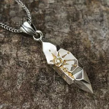 Wishing Stone мужское ожерелье, мужской легкий роскошный рождественский подарок, высококачественный кулон, мужской 1*4CM