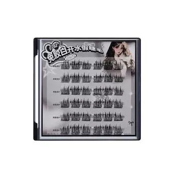 Wispy Self-adhesive Lash Clusters Reusable False Eyelash Clusters Glue Free Fake Lashes Makeup Style D