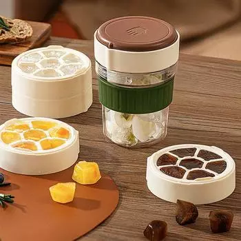 With Airtight Lid Dishwasher Iced Coffee Cup Safe Cold Drink Cup Ice Maker Water Cup Iced Tea With 3 ice trays