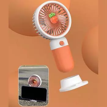 С подставкой, перезаряжаемый универсальный электрический вентилятор USB Sakura, небольшой размер, летний свежий, новый, милый, портативный мини-вентилятор, изящные ювелирные изделия жёлтый