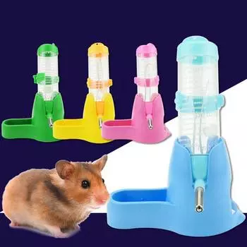 with Base Water Feeding Bottles Hamster Water Bottle Rabbit Water Bottle Hamster Food Container синий