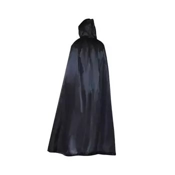 with Big Hat Halloween Cloak Solid Color Costume Cosplay Cape Fashion Witch s Cloak Adult M фиолетовый