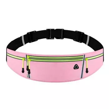 With Bottle Bag Marathon Running Bag Multi-function Sports Phone Bag Running Waist Bags Sports pink style 2