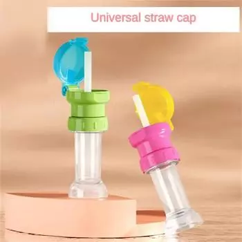 With Bottle Straw Safe Juice Soda Water Bottle Cover With Straw Spill Proof Feeding For Kid Baby Children cap зелёный