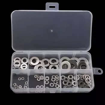 With Box M2 2.5 3 4 5 6 8 10 Spacer Flat Ring Seal Nut And Bolt Set Gasket Stainless Steel Washer A