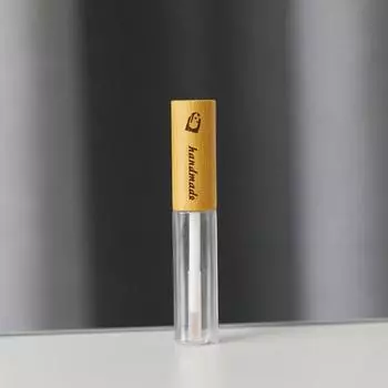 With Brush Cosmetic Container Bamboo Lid Lip Gloss Tube Mini Mascara Container Travel style 6