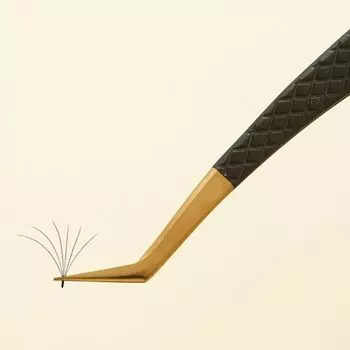 With Fiber Tips Grafting False Eyelash Tool Curved Strip Eyelash Extension Tweezer Women style B