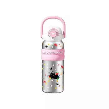 with Handle Bounce Insulated Cup Large Capacity Vacuum-insulated Bottle Cartoon Straw Cup Office