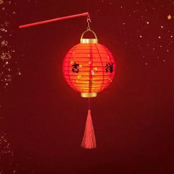 With Handle Chinese Lantern DIY Materials With Lighting Party Glowing Lantern Kids Gifts 6