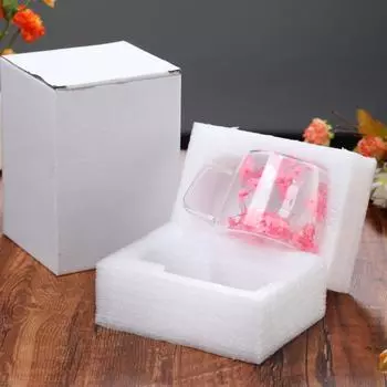 with Handle Double-layer Glass Cups Double-layer Beverages Storage New Latte Cup Home Light Pink-2