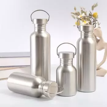 with Handle Stainless Steel Bicycle Flask 1000ml/750ml/500ml/350ml Drinkware Gym 350ml