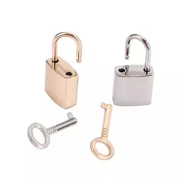 with Key Supplied Luggage Case Diary Book Home Improvement Hardware Copper Mini Lock Small Archaize Padlocks Silver серебряный