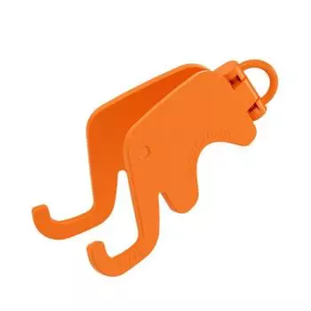 with Keychain Mobile Phone Holder Elephant Shape Cell Phone Bracket Jewelry Gift orange-no buckle