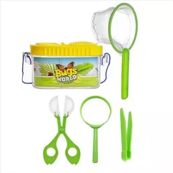 With Magnifying Glass Camping Kit & Bug Catcher Kit Kid Insect Observation Box for Outdoor