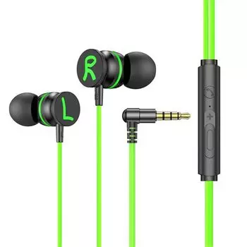 With Mic 3.5mm Gaming Music L Jack Wired Earbuds Stereo Headset In Ear Earphone Wired Earphone 3.5mm Jack