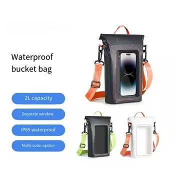 with Neck Lanyard Cell Phone Dry Bag PVC Mobile Phone Storage Bag Summer Beach оранжевый/чёрный