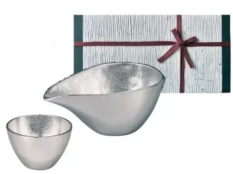 with Nousaku Japanese Katakuchi Small Guinomi [Wrapping paper] - + KS=G1