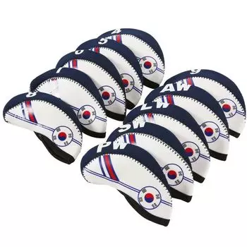 With Number Design Golf Club Cover Spider Head Cover Golf Headcovers Golf Iron Headcover 10pcs