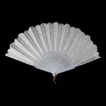 with Pendant Handmade Sweet Fairy Girl Feather Folding Fan Party Decor Wedding Gift Dance Hand Fan красный